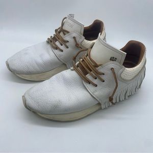 Esseutesse Leather Fringe Sneaker Sz 38